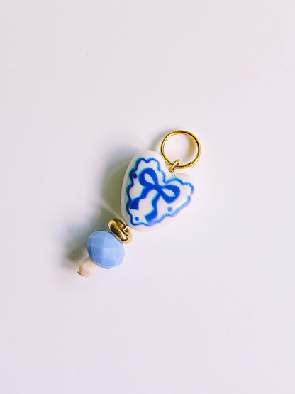 Blue Heart Charm for Opaluxe Charm Hoops