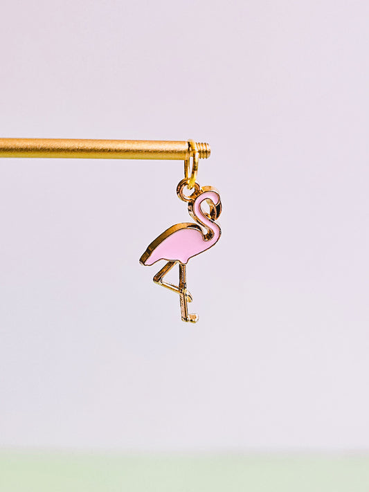 Flamingo Charm for Opaluxe Charm Hoops
