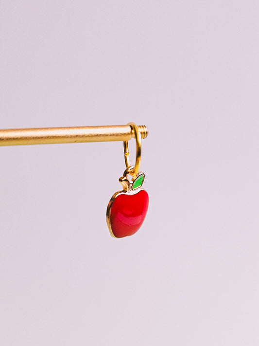 Apple Charm for Opaluxe Charm Hoops