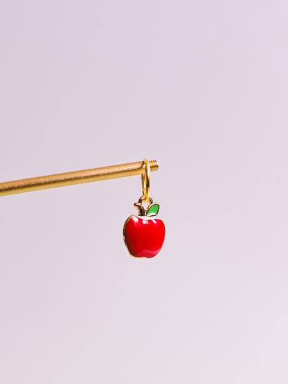 Apple Charm for Opaluxe Charm Hoops