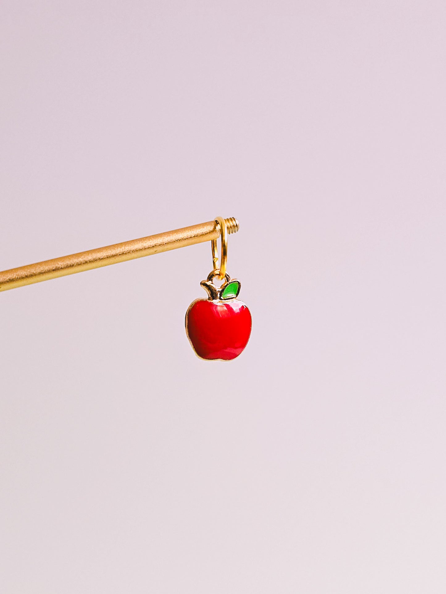 Apple Charm for Opaluxe Charm Hoops