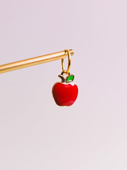 Apple Charm for Opaluxe Charm Hoops