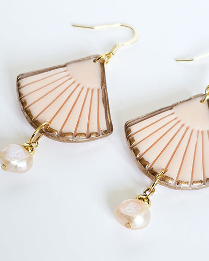 Sophisticated Freshwater Pearl Bridal Earring