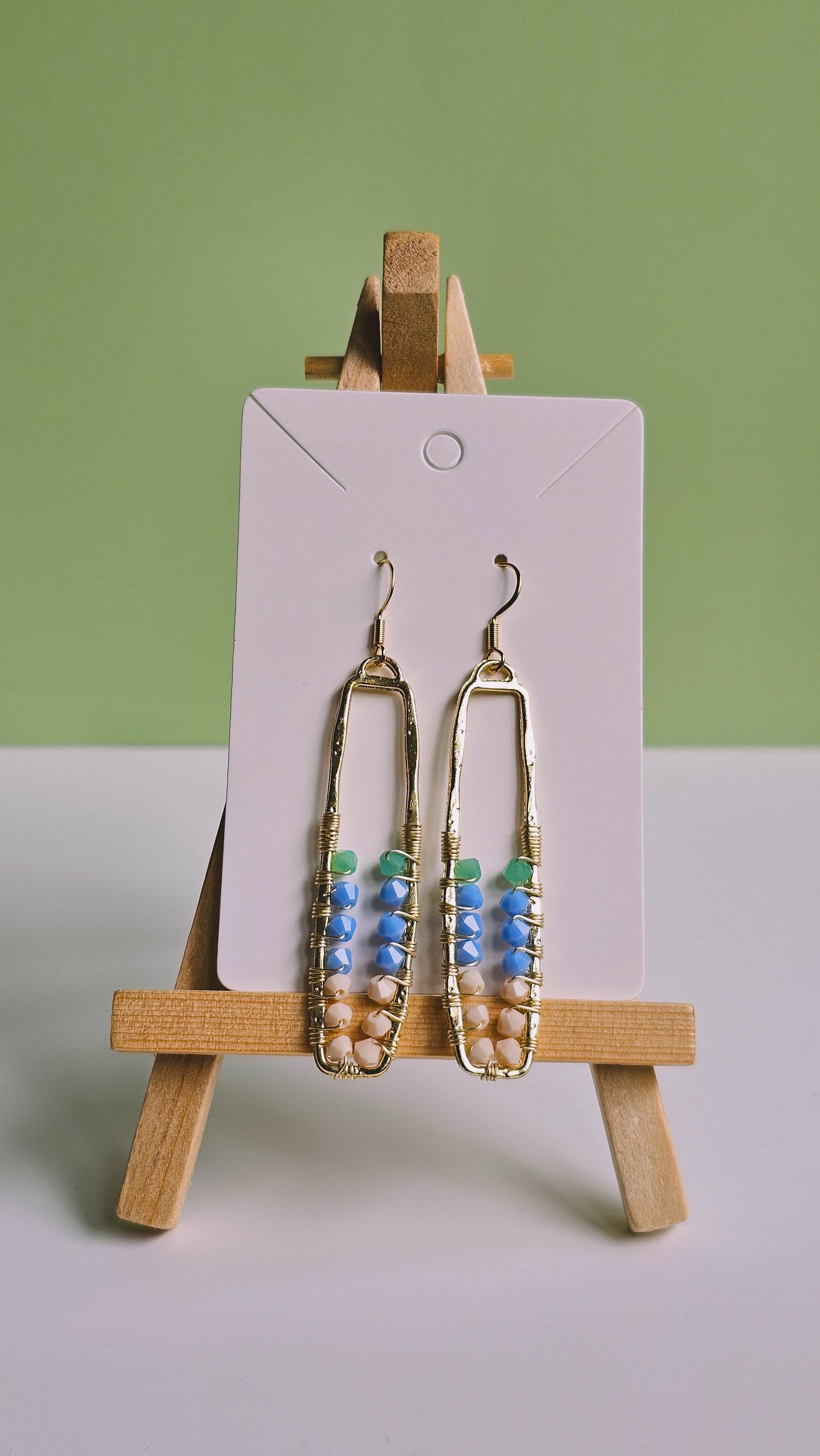 Bohemian Beach, Bring Me to the Beach, Wire Wrapped Earrings, Handmade, For Her