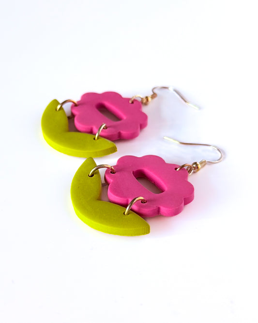 Spring in Bloom Polymer Clay Earrings